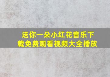 送你一朵小红花音乐下载免费观看视频大全播放