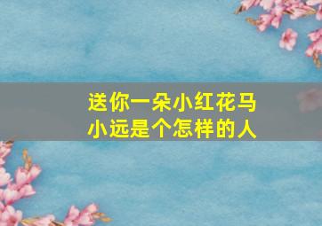 送你一朵小红花马小远是个怎样的人