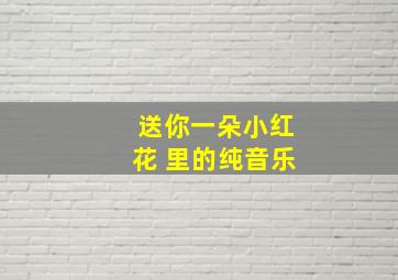 送你一朵小红花 里的纯音乐