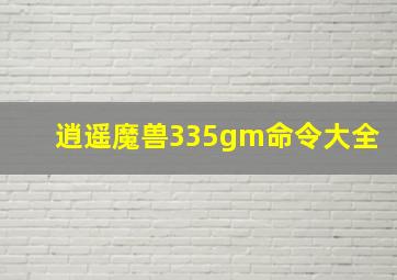 逍遥魔兽335gm命令大全