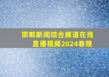 邯郸新闻综合频道在线直播视频2024春晚