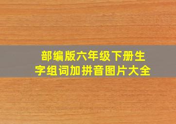 部编版六年级下册生字组词加拼音图片大全