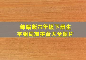 部编版六年级下册生字组词加拼音大全图片