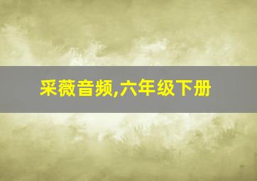 采薇音频,六年级下册