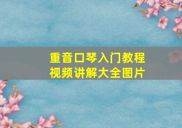 重音口琴入门教程视频讲解大全图片