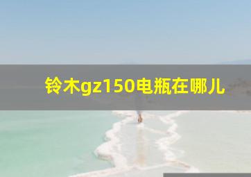 铃木gz150电瓶在哪儿