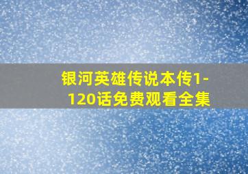 银河英雄传说本传1-120话免费观看全集