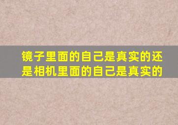 镜子里面的自己是真实的还是相机里面的自己是真实的