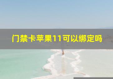 门禁卡苹果11可以绑定吗