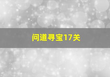 问道寻宝17关