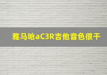 雅马哈aC3R吉他音色很干