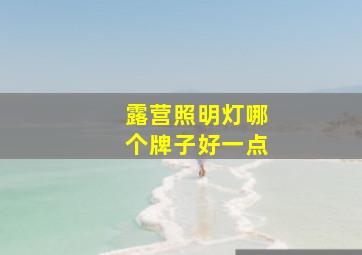 露营照明灯哪个牌子好一点