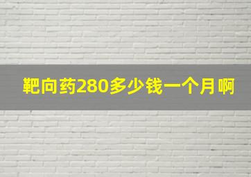 靶向药280多少钱一个月啊