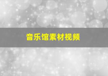 音乐馆素材视频