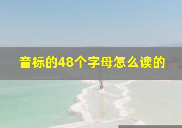 音标的48个字母怎么读的