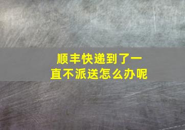 顺丰快递到了一直不派送怎么办呢