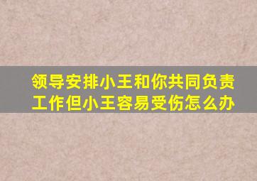 领导安排小王和你共同负责工作但小王容易受伤怎么办