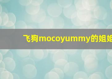 飞狗mocoyummy的姐姐