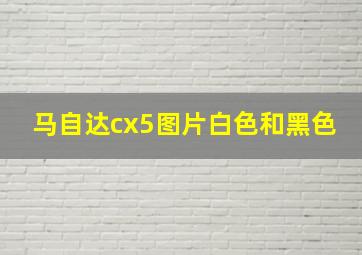 马自达cx5图片白色和黑色