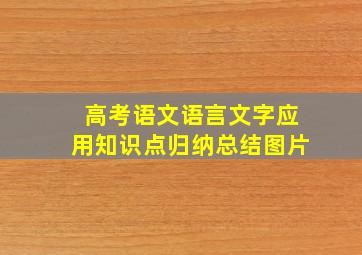 高考语文语言文字应用知识点归纳总结图片