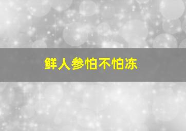 鲜人参怕不怕冻