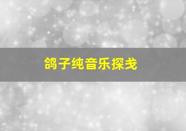 鸽子纯音乐探戋