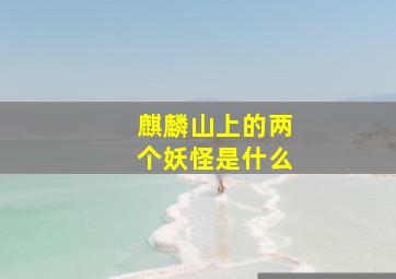 麒麟山上的两个妖怪是什么