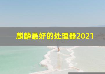 麒麟最好的处理器2021