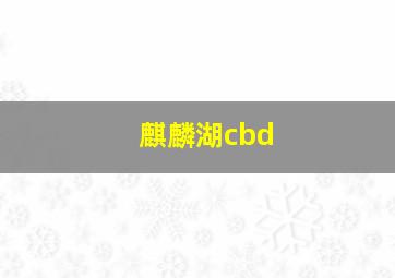 麒麟湖cbd