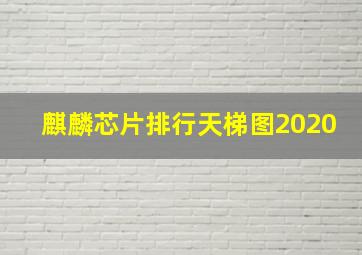 麒麟芯片排行天梯图2020