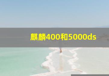 麒麟400和5000ds