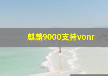 麒麟9000支持vonr