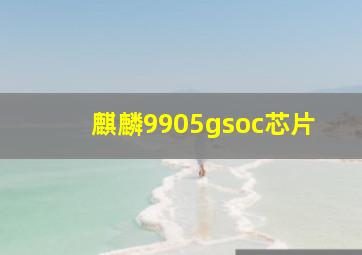 麒麟9905gsoc芯片