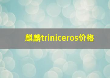 麒麟triniceros价格