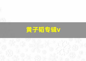 黄子韬专辑v