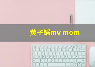 黄子韬mv mom