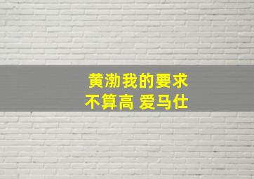 黄渤我的要求不算高 爱马仕