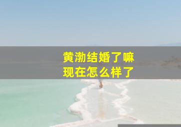 黄渤结婚了嘛现在怎么样了