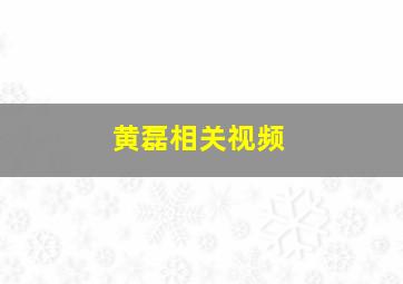 黄磊相关视频