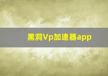 黑洞Vp加速器app