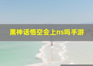 黑神话悟空会上ns吗手游