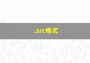 .src格式