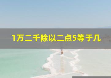 1万二千除以二点5等于几