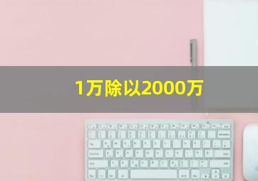 1万除以2000万