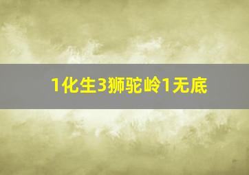 1化生3狮驼岭1无底