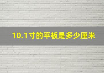 10.1寸的平板是多少厘米