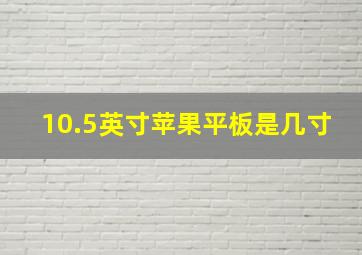 10.5英寸苹果平板是几寸