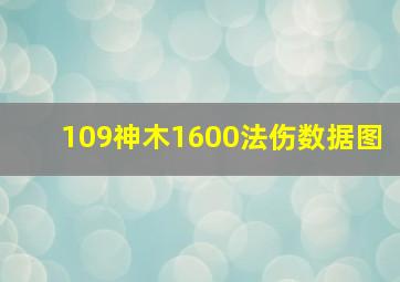 109神木1600法伤数据图