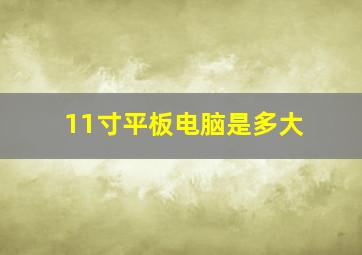 11寸平板电脑是多大