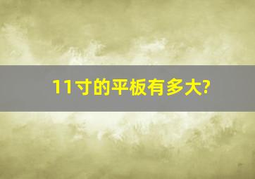 11寸的平板有多大?